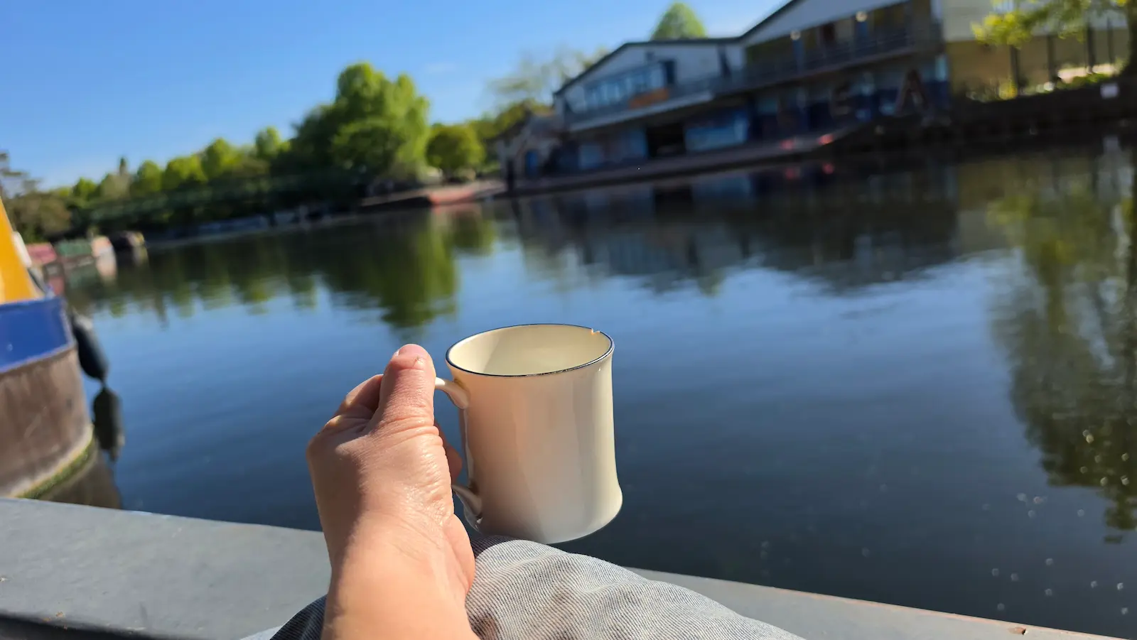 Thinking time by the canal in Stokey